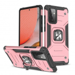 Tagakaaned Wozinsky  Wozinsky Ring Armor Case Kickstand Tough Rugged Cover for Samsung Galaxy A72 4G pink