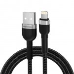 Kaabel Wozinsky  Wozinsky WNBAL2 USB-A / Lightning 2.4A cable 2 m - black