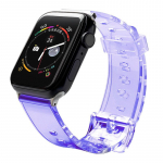 Tagakaaned Hurtel  Silicone Strap Bracelet Bracelet Strap Light for Apple Watch 42 / 44 mm - Purple