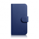 Tagakaaned iCarer  iCarer Wallet Case 2in1 Cover iPhone 14 Pro Max Leather Flip Case Anti-RFID Blue (WMI14220728-BU)