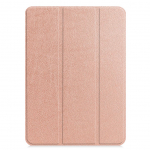 Kaaned iLike Galaxy Tab A8 10.5 X200 Tri-Fold Eco-Leather Stand Case Rose Gold