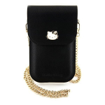 Tagakaaned Hello Kitty  Hello Kitty Leather Metal Logo Chain bag - black