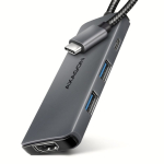 Laadija Axagon HMC-5H8K USB 5Gbps hub, 2x USB-A, USB-C, HDMI 8k/30Hz, PD 100W