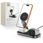 Kaabel Tech-Protect  Tech-Protect A52 3in1 MagSafe 25W QI2.2 Wireless Charger - Black