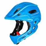 Jalgratta tarvik Wozinsky  Wozinsky Kids Full Face Bike Helmet with USB Rear Light S - Blue