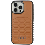 Muu telefoni lisavarustus Audi  Audi Synthetic Leather case with MagSafe for iPhone 15 Pro - brown