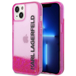 Tagakaaned Karl Lagerfeld  Karl Lagerfeld Liquid Glitter Elong Case for iPhone 14 Plus - Pink