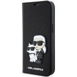 Tagakaaned Karl Lagerfeld Karl Lagerfeld KLBKP14LSANKCPK iPhone 14 Pro 6.1" bookcase black/black Saffiano Karl & Choupette