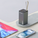 V&auml;line aku Wozinsky  Powerbank Wozinsky K65+ 65W 30000mAh 2x USB-C, 1x USB-A 65W - black
