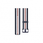 Rihm Fitbit Versa-Lite Woven Hybrid Band, large, navy/pink