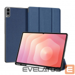 Kaaned Dux Ducis Samsung Galaxy Tab S11 Ultra Domo Series Tri-fold Stand PU Leather Tablet Cover Blue