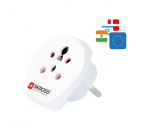 &Uuml;leminek Skross Travel adapter Denmark, India - Israel to Europe White