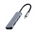 &Uuml;leminek Gembird I/O HUB USB-C 3PORT+CR/UHB-CM-CRU3P1U2P2-01