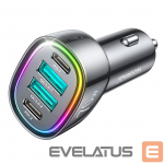 Autolaadijad Joyroom Joyroom 70W car charger with 4 ports: 2 x USB C, 2 x USB black (JR-CL29)