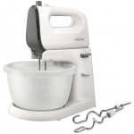 Mikserid ja blenderid Philips Mixer Viva Collection HR3745/00 Mixer with bowl, 450 W, Number of speeds 5, Turbo mode, White