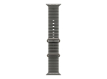 Rihm Apple  49mm Translucent Black Ocean Band - Natural Titanium Finish