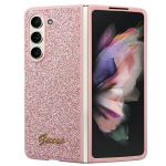 Tagakaaned Guess  Guess Glitter Script case for Samsung Galaxy Z Fold 5 - pink