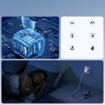 Adaptrid Joyroom  Joyroom JR-TCG08 GaN 20W Power Delivery Wall Charger - White