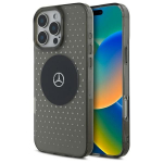 Muu telefoni lisavarustus Mercedes-Benz  Mercedes MB Case Star Pattern for iPhone 16 Pro - Black