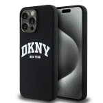 Tagakaaned DKNY  DKNY Liquid Silicone White Printed Logo MagSafe iPhone 13 Pro Max Case - Black