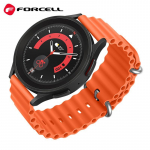 Rihm Forcell  Strap to Samsung Galaxy Watch Forcell Forcell F-Design FS01 silicone holes 22 mm orange