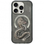 Tagakaaned Nimmy  NIMMY case DRAGON compatible with MagSafe for IPHONE 16 Pro gray