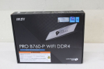 Intel protsessori emaplaat MSI SALE OUT. PRO B760-P WIFI DDR4 | PRO B760-P WIFI DDR4 | Processor family Intel | Processor socket LGA1700 | DDR4 | Supported hard disk drive interfaces SATA, M.2 | Number of SATA connectors 4 | DAMAGED PACKAGING