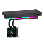 Jahutid gamemax  CPU Liquid Cooler | GLACIER 240 LCD BK | Black