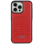 Muu telefoni lisavarustus Audi  Audi Synthetic Leather case with MagSafe for iPhone 15 Pro - red