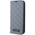 Tagakaaned Karl Lagerfeld  Karl Lagerfeld KLBKP14XSAKLHPG iPhone 14 Pro Max 6.7" bookcase silver/silver Saffiano Monogram