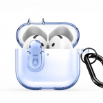 Korpus k&otilde;rvaklappidele Dux Ducis Apple AirPods 4 PECL Series PC+TPU Cover with Hook Blue