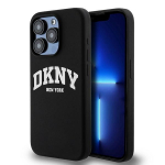 Tagakaaned DKNY  DKNY Liquid Silicone White Printed Logo MagSafe iPhone 14 Pro Case - Black