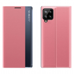Tagakaaned Hurtel  Sleep Case Bookcase Type Case with Smart Window for Samsung Galaxy A22 4G pink