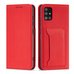 Tagakaaned Hurtel  Magnet Card Case Case for Samsung Galaxy A13 5G Pouch Wallet Card Holder Red