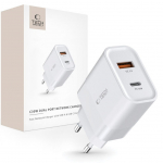 Adaptrid Tech-Protect  Tech-Protect C30W charger USB-C PD 30W / USB-A QC 3.0 - white