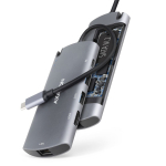 Laadija Axagon HMC-6M2 USB 3.2 Gen 1 hub, 2x USB-A, HDMI, RJ-45, SATA M.2