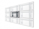 Teleri kinnitus NEOMOUNTS LED-VW1000BLACK Videowall wall mount - 40-75" - max 50 kg - VESA 200x200-600x400 - d 5,6-21,5 cm - pull-out - micro adjustment - l