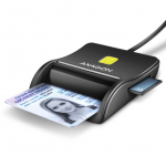 M&auml;lukaardid Axagon CARD READER FLAT SMARTCARD 4SL/USB2.0 1.3M CRE-SM3SD