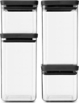 K&ouml;&ouml;gi jaoks brabantia  Brabantia 4x1 Brabantia TASTY+ Square Canister dark grey