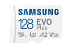 Andmekandjad Samsung  Samsung  MicroSD Card  EVO Plus  128 GB  microSDXC Memory Card  Flash memory class U3  V30  A2