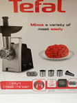 Lihaveski TEFAL  TEFAL gaļas ma&scaron;īna 1400W  līdz 1 7kg/min  melna-sudraba NE1088