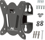 Televiisorid Maclean  Maclean MC-415 TV Monitor Wall Mount 13"-32" 30kg Tilt Rotate max. VESA 100x100 30kg Black Slim Universal Powder Coated