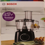 Mikserid ja blenderid Bosch SALE OUT. MCM3110W Food processor, 800W, Bowl capacity: 2.3L, 2 speed settings, White/Grey | | Kitchen machine Multi Talent 3 | MCM3110W | 800 W | Number of speeds 2 | Bowl capacity 2,3 L | White | DAMAGED PACKAGING