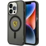 Tagakaaned Ferrari  Ferrari FEHMP14XURKK iPhone 14 Pro Max 6.7" black/black hardcase Translucent Magsafe