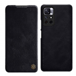 Tagakaaned Nillkin  Nillkin Qin Case Flip Case for Xiaomi Redmi Note 11T 5G / 11S 5G / 11 5G (China) / Poco M4 Pro 5G - Black