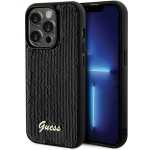 Tagakaaned Guess  Guess Sequin Script Metal case for iPhone 13 Pro Max - black