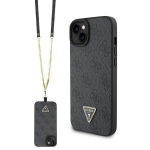 Tagakaaned Guess  Guess GUHCP15SP4TDSCPK iPhone 15 6.1" black/black hardcase Crossbody 4G Metal Logo