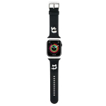 Universaal mobiiltasku Karl Lagerfeld  Karl Lagerfeld 3D Rubber Karl&Choupette Heads strap for Apple Watch 42/44/45/49mm - black