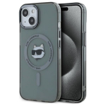 Muu telefoni lisavarustus Karl Lagerfeld  Karl Lagerfeld KLHMP15SHLSCHK iPhone 15 6.1" black/black hardcase IML Metal Choupette Head MagSafe