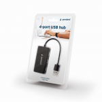 Kaabel Gembird  4-port USB hub UHB-U2P4-04 Black